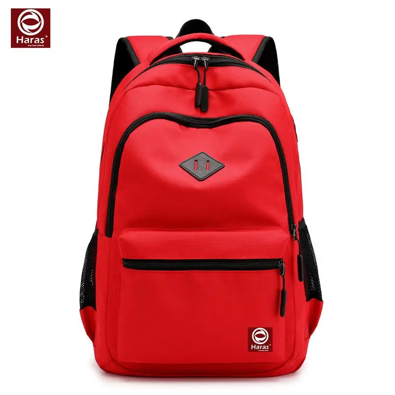 Balo HARAS Thời Trang Phong Cách Hàn Quốc HR244 Backpack Nhung Đeo Vai Da 1
