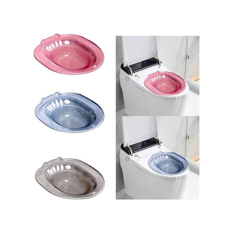 Nhà vệ sinh phụ nữ tắm Sitz, Người cao tuổi, Bồn tắm hông, 15x14x4,7inch, Đa chức năng, Chống chịu nhiệt độ cao, Thoải mái để làm sạch hàng ngày 3