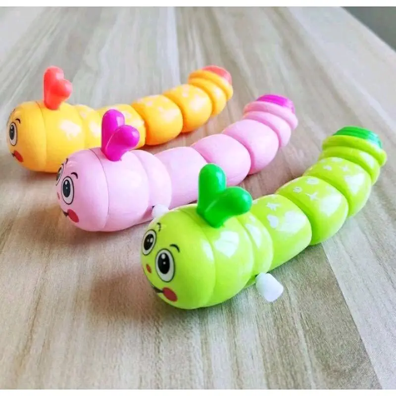 Mainan Anak Ulat Putar Bergerak Elektrik - Varian 4W (Pink Biru Kuning Hijau) - Toys, Remote