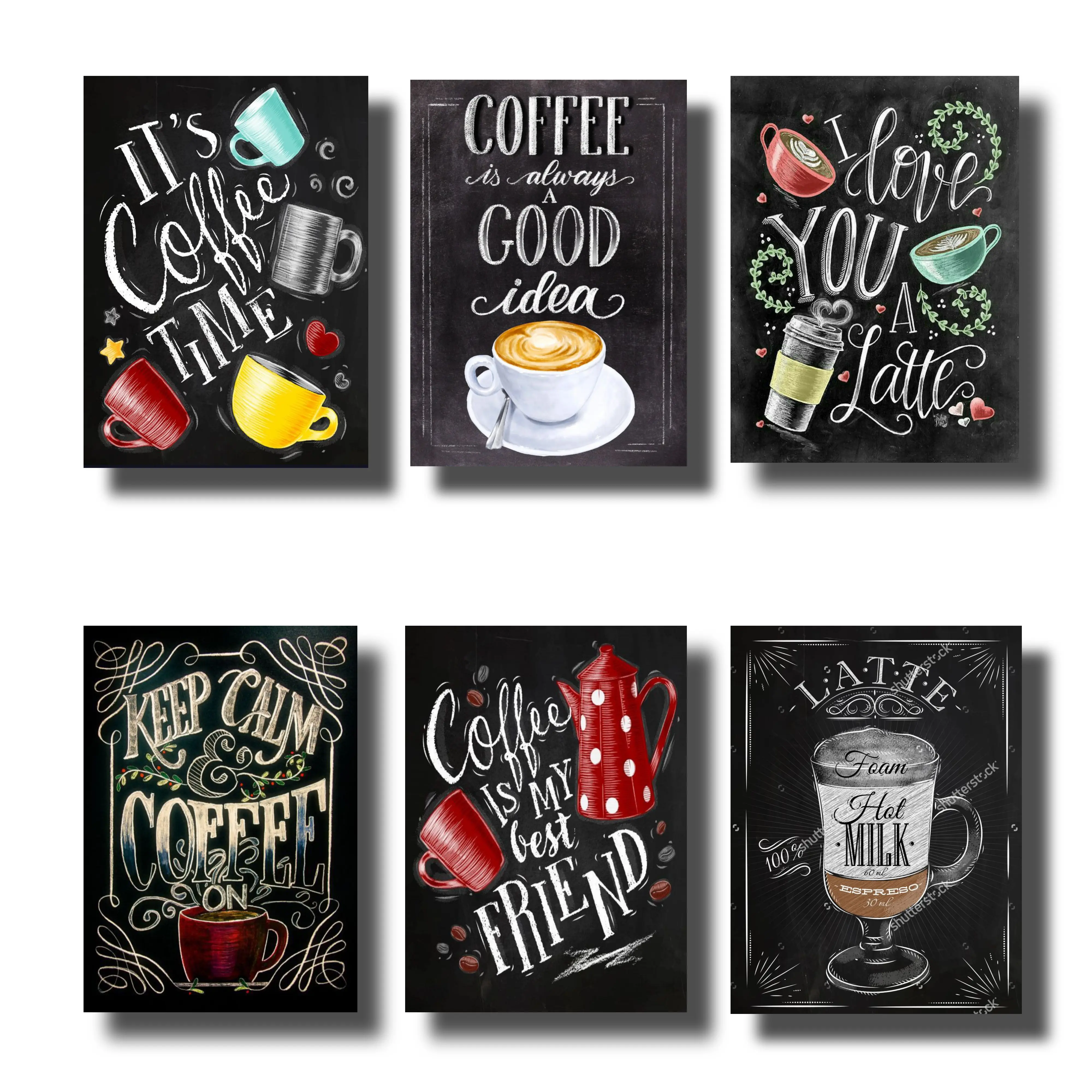 Hiasan dinding walldecor tema kopi dapur cafe pajangan kayu aesthetic minimalis