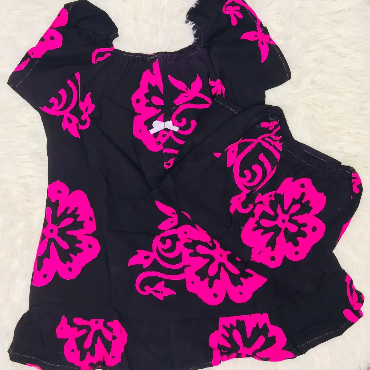 SETELAN ANAK PEREMPUAN MOTIF/DASTER ANAK MURAH