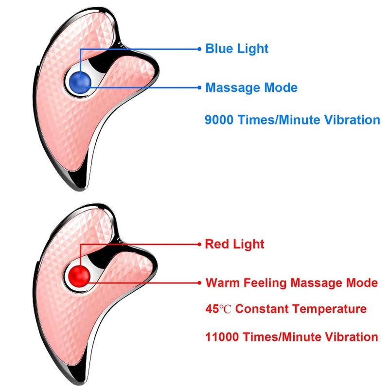 Product Introduction of Gua Sha Massager, Facial Scraping Carving Tool, Heating & Vibration, Facial Massaging Tool, an Amazing Gift for Women and Girls 13