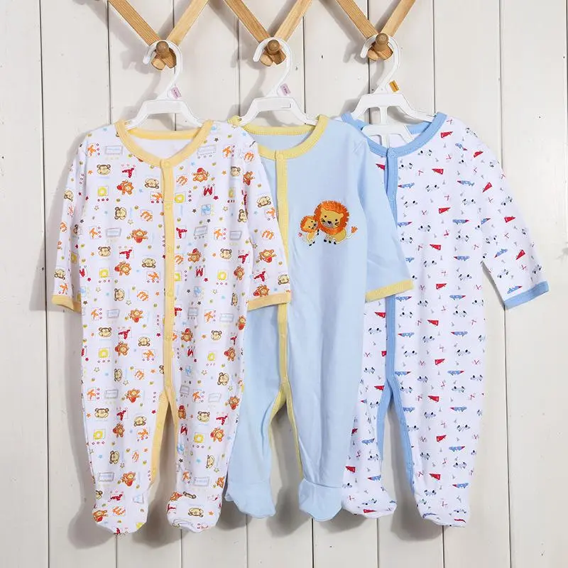 [HCM] Set 3 Body Tay Dài liền Tất/ vớ Xuất Mỹ Cho Bé Sơ Sinh Đến 14kg( Màu ngẫu nhiên ) - áo liền quần, body suit, sleep suit, body dài tay, bodysuit, sleep suit, body cộc tay, body chip, bodychip, body liền thân,