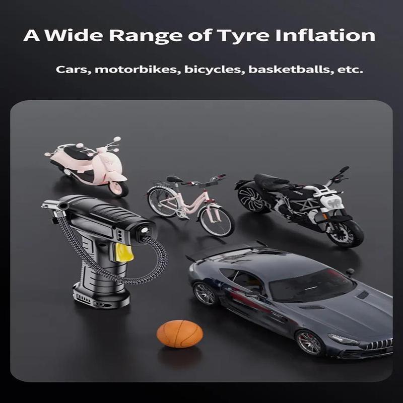 Product Introduction of Portable Car Wireless/Wired Tire Inflator, Digital Display Tire Inflator, Auto Tire inflation Air Pump for Birthday Gifts, Car Gadgets, Car Tyre Repair Tools, Car Accessories for Motorcycle, SUV, Truck, Car Accessories, Men's Tools Gadgets, Gift Set 12