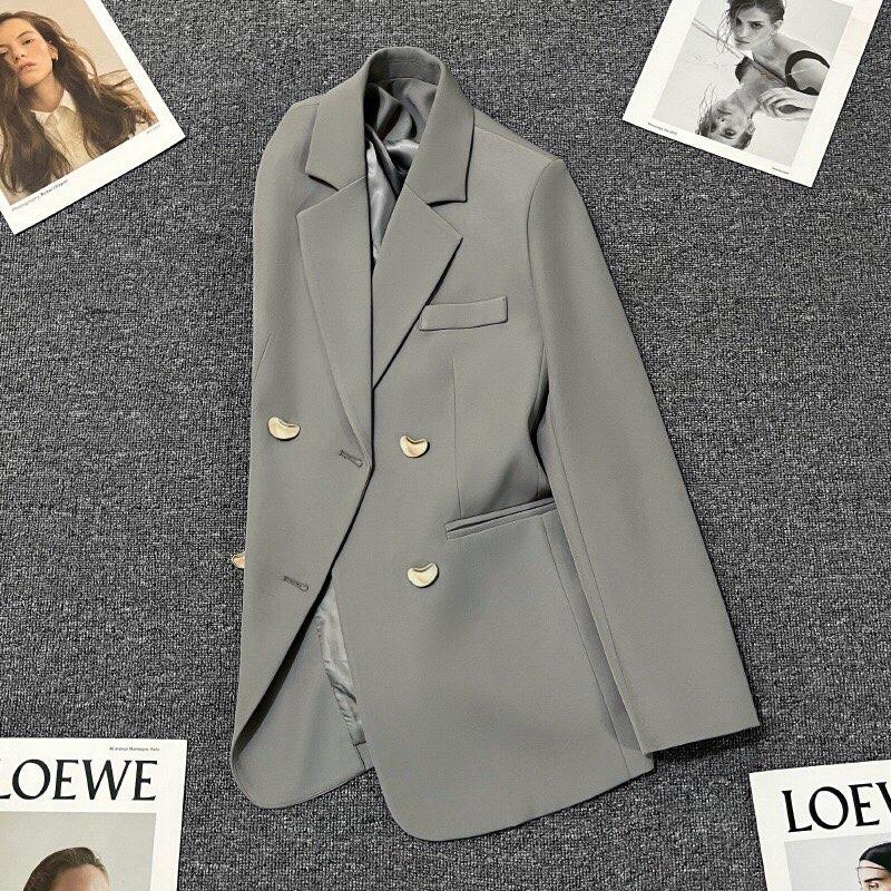 Product Introduction of Áo khoác blazer áo khoác vest nữ 2 lớp có đệm cầu vai rất đẹp khuy nút cao cấp Voi Women Top 8
