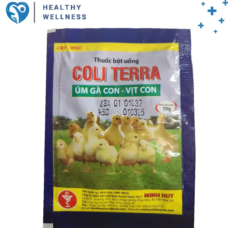 Coli Terra 10g - Úm gà con vịt con giảm hao hụt đàn 2