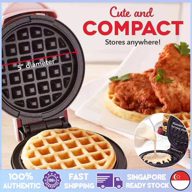 [In Stock]Mini Waffle Maker Breakfast Sandwich Waffle Machine Multi Function Household Children Mini Baking Bread Cake Oven Breakfast Making