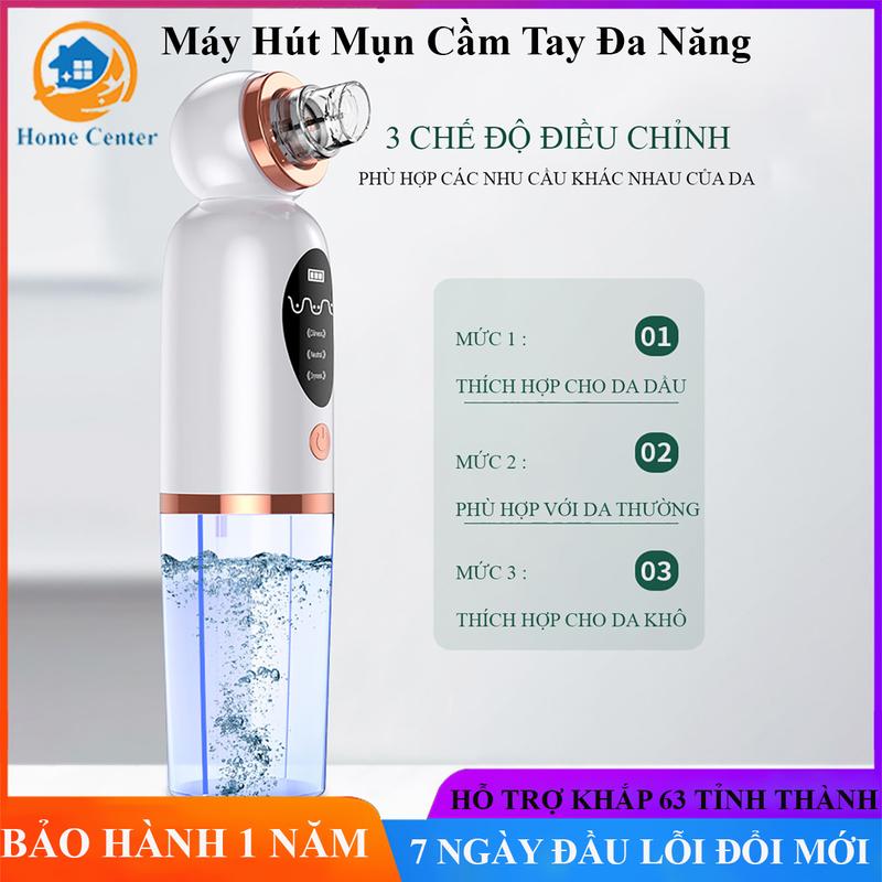 Máy hút mụn cầm tay cao cấp, hút sạch tất cả các loại mụn với 6 đầu hút thông minh an toàn, không đau rát, tiện lợi.