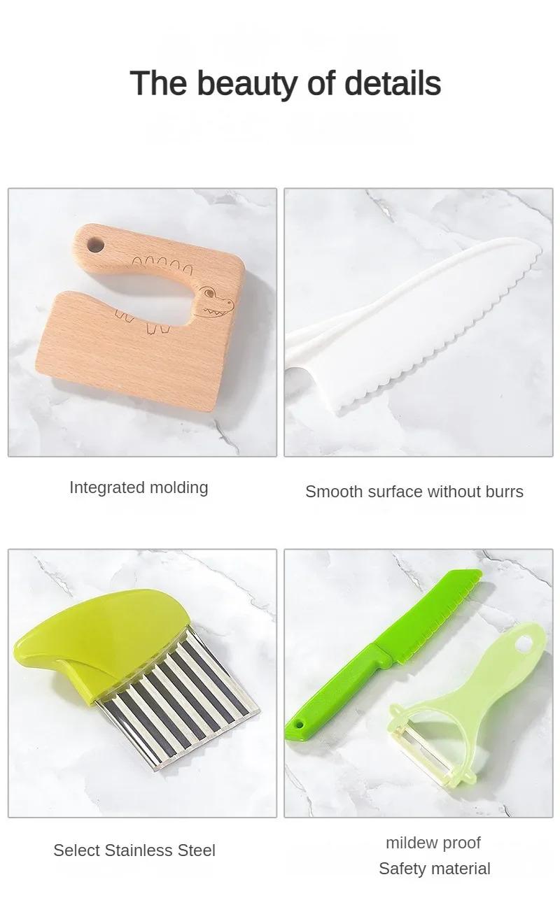 Product Introduction of 11/13/17pcs Kids Cooking Set – Montessori Real-Cooking Kitchen Tools & Safe Knives for Ages 2–8 13
