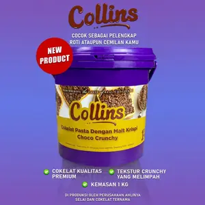 Collins Choco Crunchy 1 kg/ Selai Roti / Toping Donat Collins