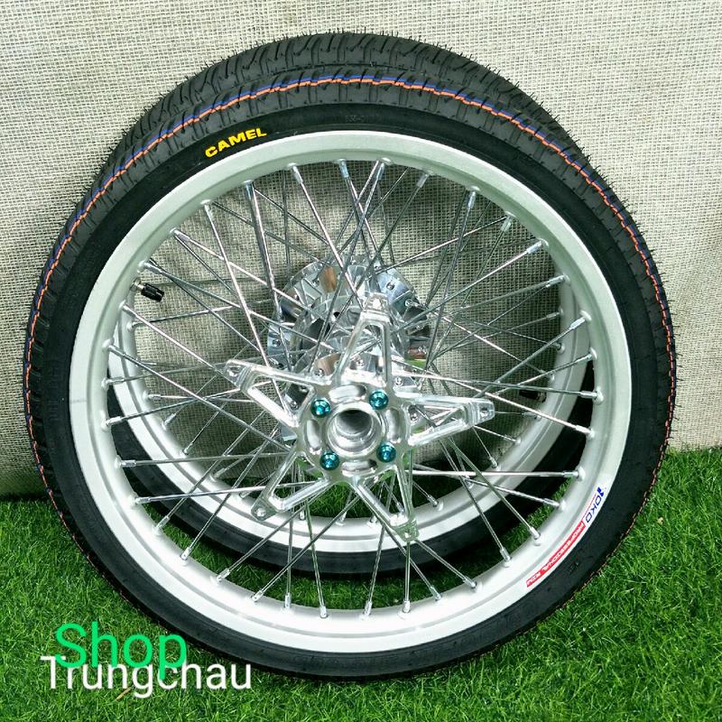 BÁNH CĂM RAIDER SATRIA YOKO THÁI KÈM LÒNG CNC ỐC G5 VỎ RUỘT CAMEL GAI EXTRA 60.70