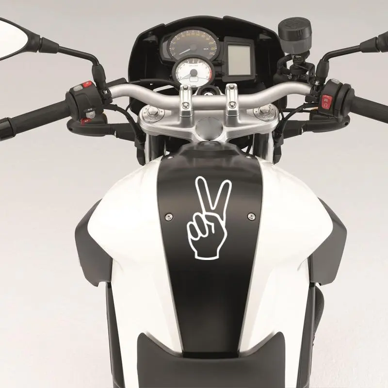 Peace Sign Fingers Pattern Car Decal Sticker, Car Decorative Sticker, Car Exterior Decoration Accessories Suitable for Cars Trucks Vans 5