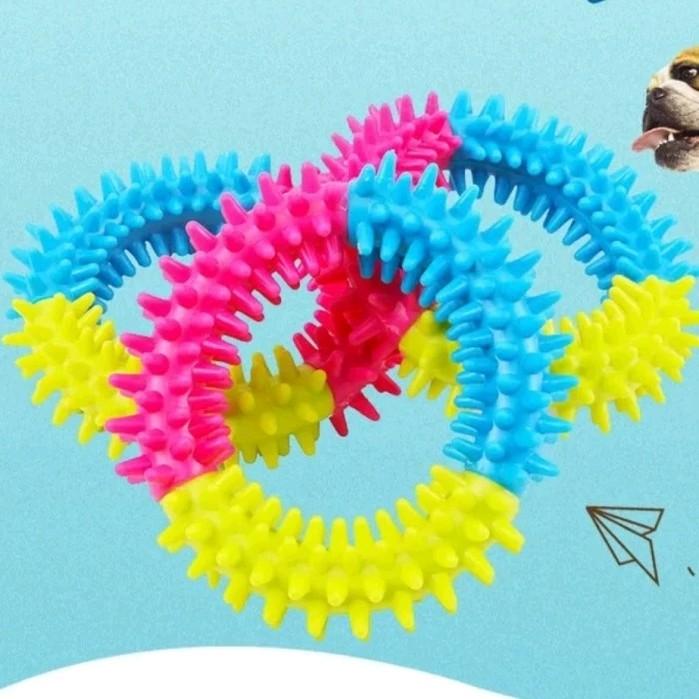 Gambar Rubber Spin Ring Dog Teething Bite - mainan gigitan anjing - S dari Puppi Qube Store Kota Administrasi Jakarta Barat Tokopedia