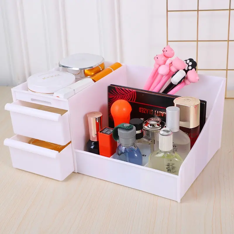 Rak Kosmetik Skincare 2 Laci / Tempat Makeup 2 Laci Kertas 5