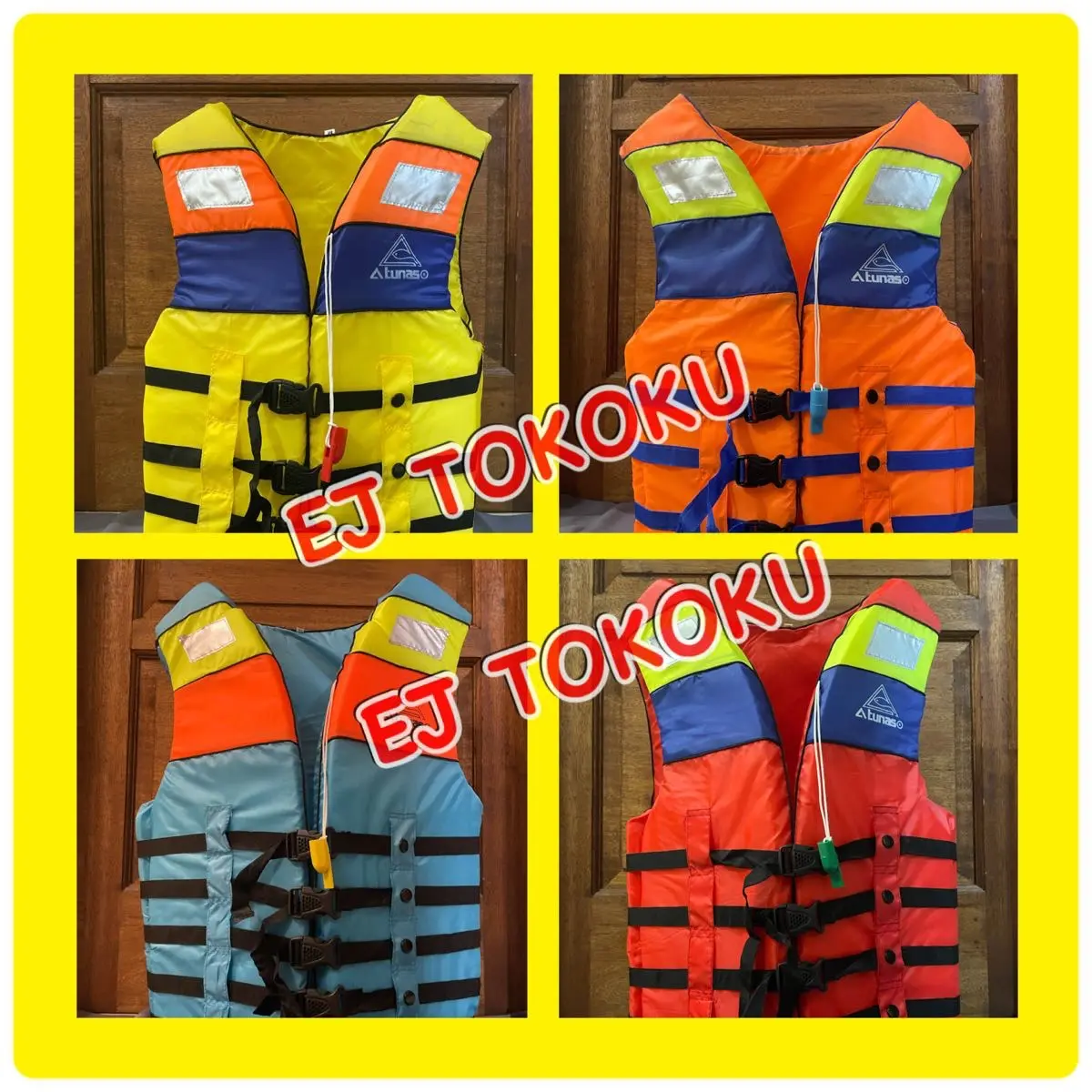 BAJU PELAMPUNG ATUNAS / ROMPI PELAMPUNG / JAKET PELAMPUNG ATUNAS SIZE S,M,L,XL