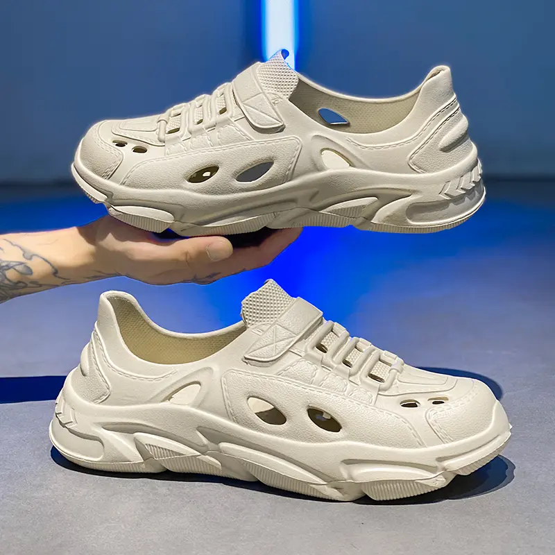 Men's Trendy Eva Sandals Summer Outer Wear Thick Bottom Anti-slip Breathable Cool Shoes Beach Slippers For Men