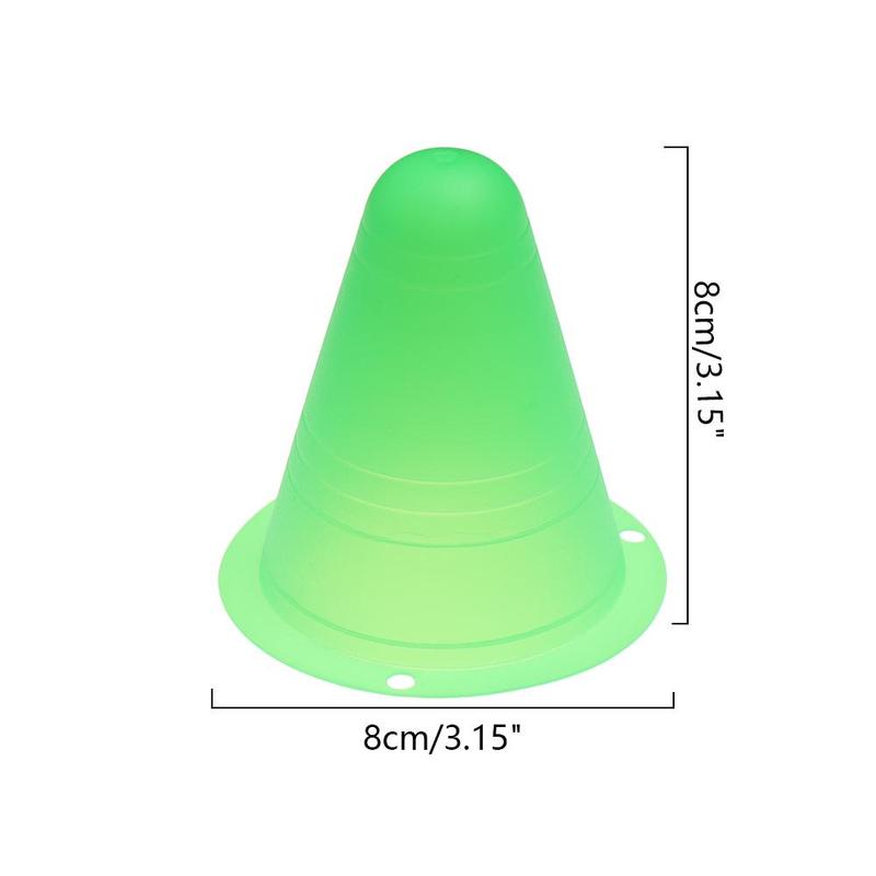 Product Introduction of 5/10Pcs Plastic Roller Skating Tool Roadblock Accessories Football Soccer Rollers Skate Marker Cones Training Equipment Marking Cup 17