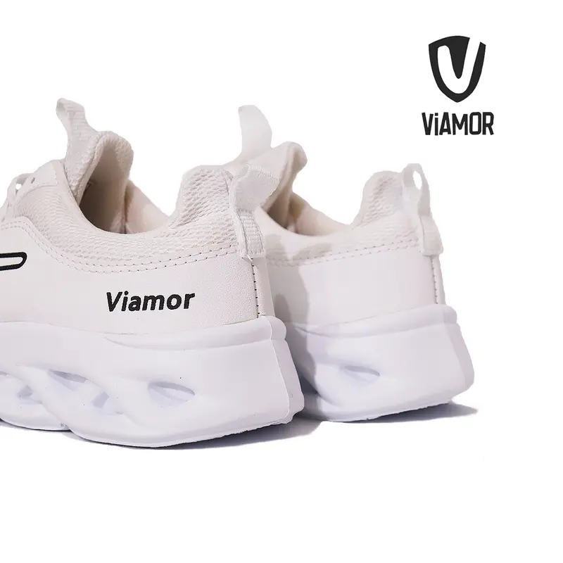 Sepatu Viamor Running Hero Series White / Sepatu Sneakers Casual Sport Pria Wanita Size 36-43 Kerja Shoes Fashion putih 2