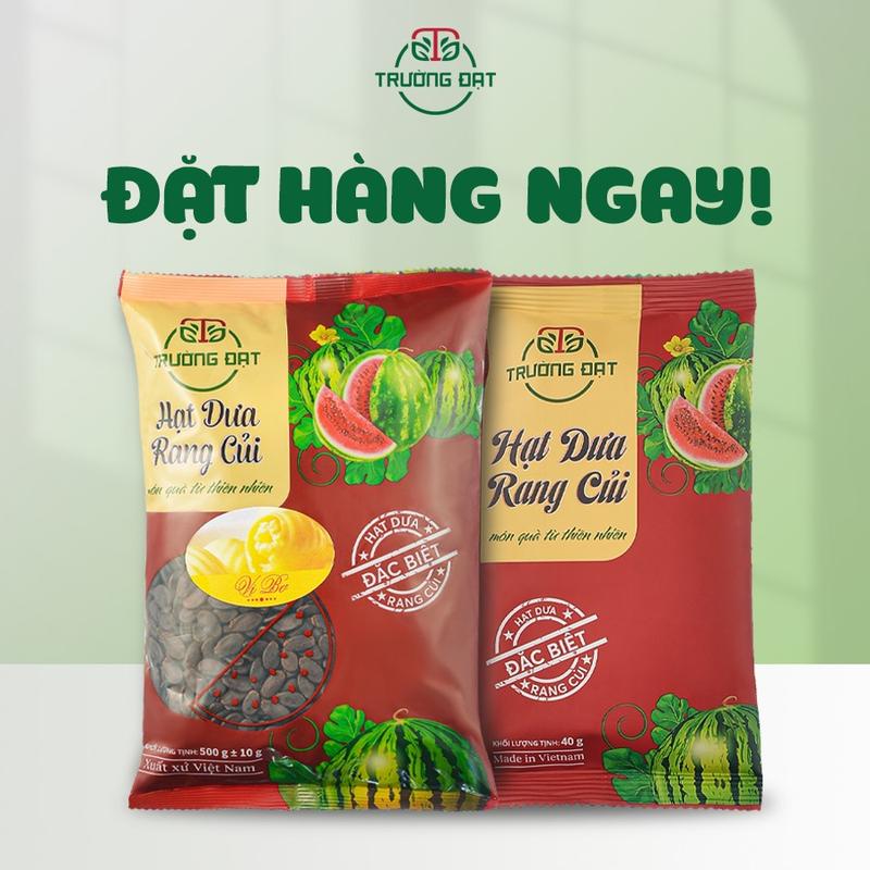  Hạt Dưa Rang Củi Sạch Không Nhuộm Màu Loại Ngon Đặc Biệt Hiệu Trường Đạt gói 500 Gam Sài Gòn Đặc Sản 