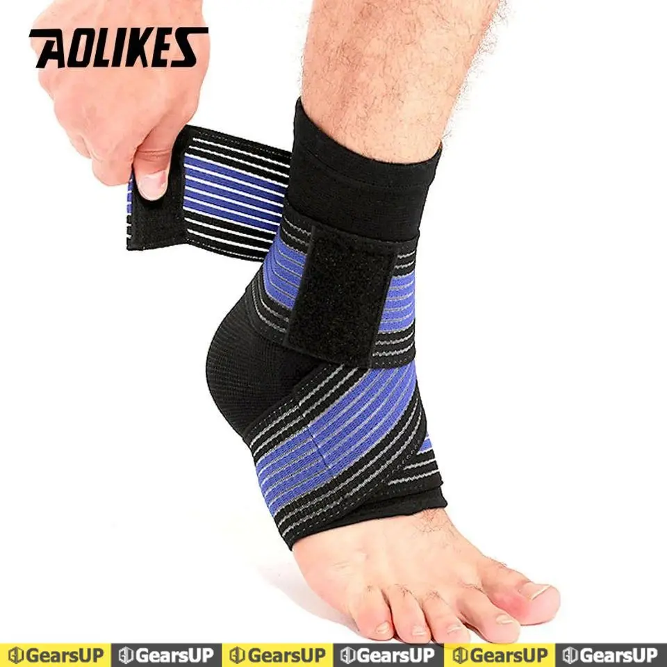 AOLIKES A7528 Deker Ankle Compression Wraps Bandages | Elastic Enkle Support Brace Protector Sleeve Gym Cidera Engkel 1PCS
