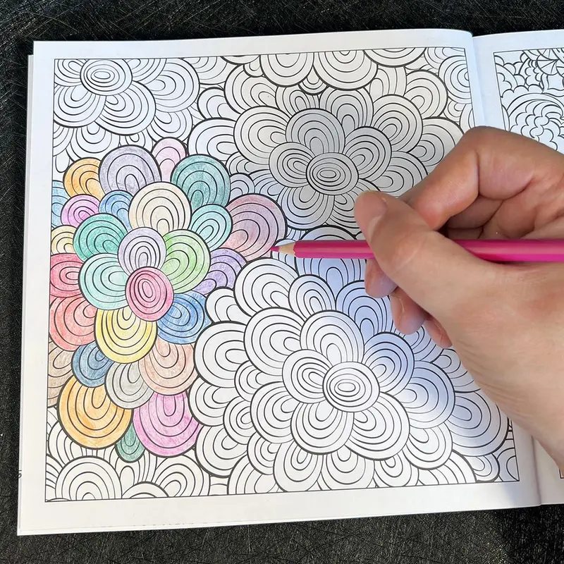 Adult Decompression Coloring Book, Creative DIY Painting Books, Art Color Matching Exercise Supplies 2