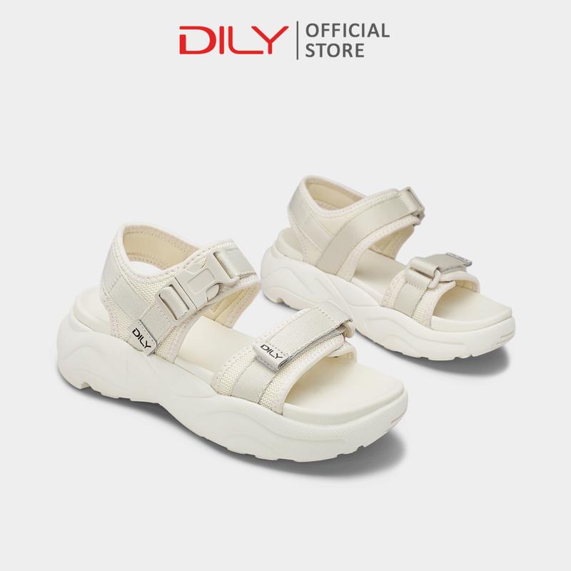 Sandal nữ DILY đế cao tiện lợi, đi học, đi làm, đi chơi, giày xăng đan nữ mũi tròn cao 5.5cm DL0576