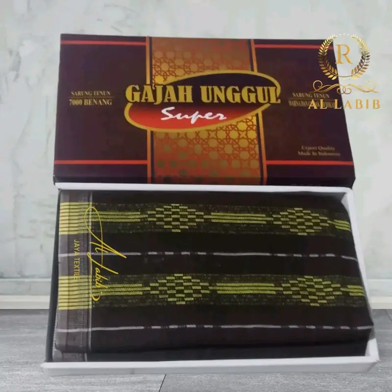 Sarung Tenun Dobby Refir Berkualitas Terbaik Pria Dewasa Sholat Santri Souvenir Hajj Poliester Katun Muslim Nyaman Motif Tebal Hitam Putih Kain Remaja 6