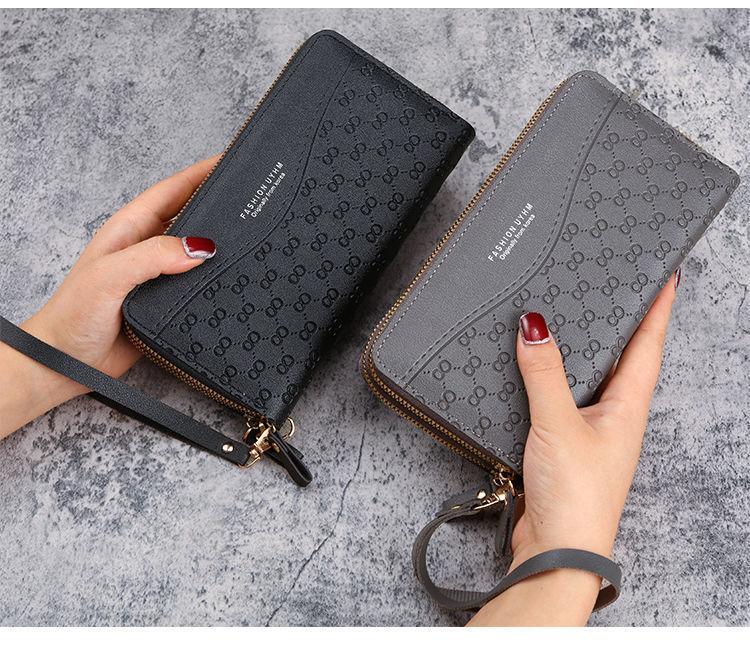 Product Introduction of Dompet Panjang Wanita, 2023 Ketibaan Baru, dengan Zip, Dompet Syiling, Pelbagai Fungsi, Kapasiti Besar, Reka Bentuk Mudah, Slot Kad Berbilang, Pemegang Kad 11