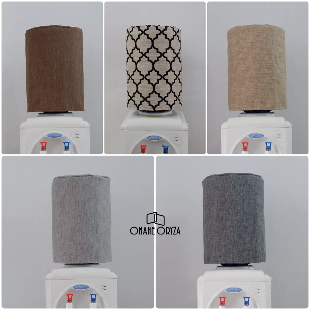 Cover Galon Aqua Sarung Galon Dispenser Penutup Pelindung Galon Atas Motif Warna Polos OMAHE ORYZA