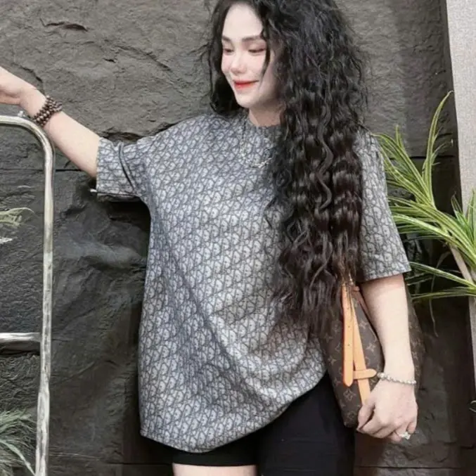 Váy body áo fom rộng nữ chất cotton