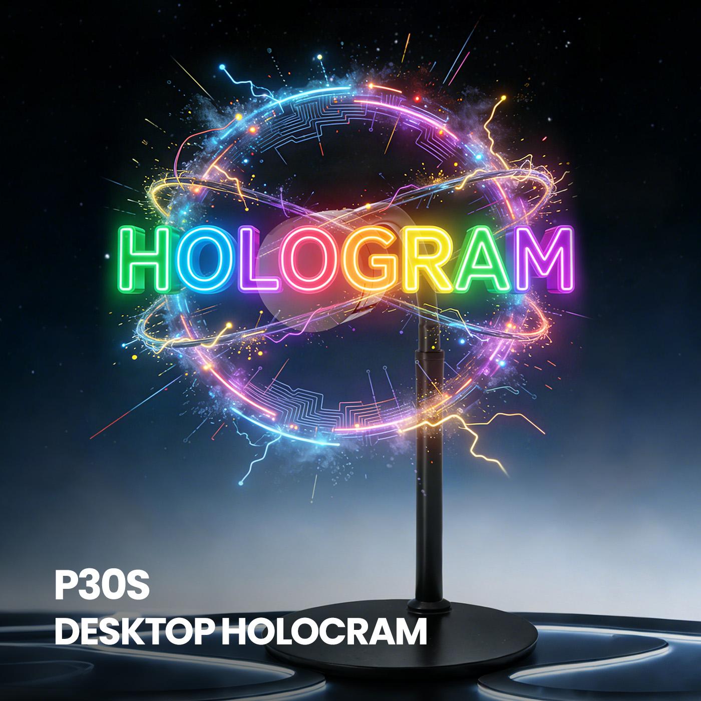 New 3d hologram fan projector halloween christmas hologram Desk display custom logo products  transparent led display - Image 3