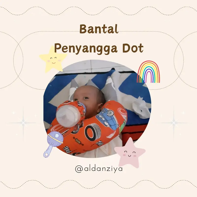 Bantal Dot Penyangga Botol Susu Bayi 0