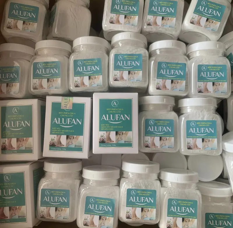 Bột Phèn Chua Chưng Cất Alufan Khử Mùi Hôi Nách, Hôi Chân (150g) 3