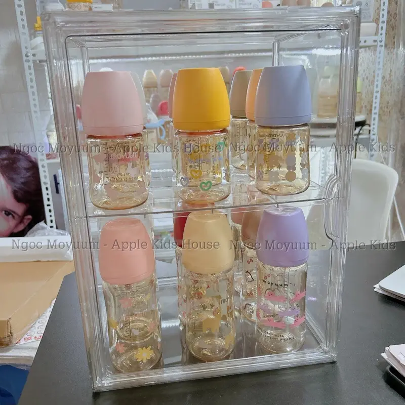 Tủ đựng bình chất liệu nhựa Acrylic cao cấp -NGOC APPLE KIDS 5