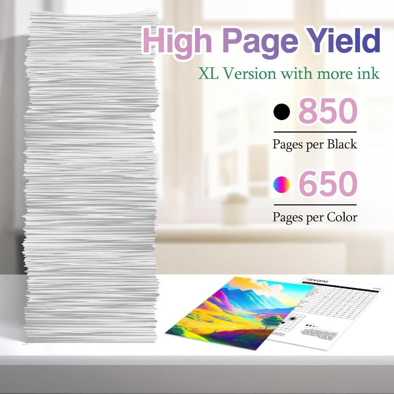 Product Introduction of 667 XL Ink Cartridges Value Pack Compatible Replacement for HP DeskJet 1275 2374 2375 2376 2775 2776 6075 6475 6476 Printers 17