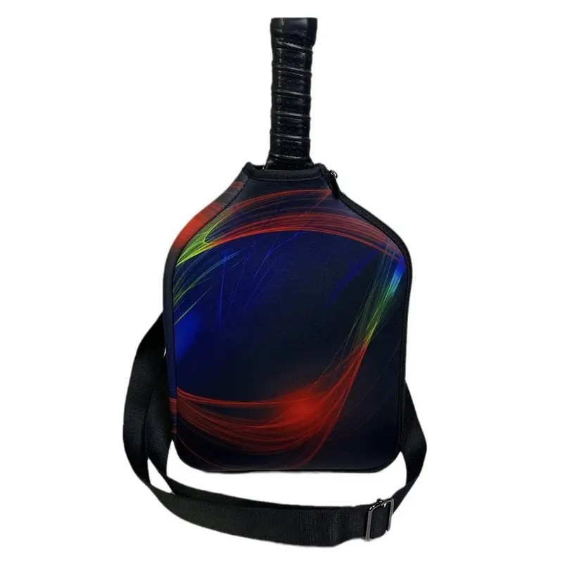 Túi Đeo Chéo Vợt Pickleball, Chất Liệu Cao Su Tổng Hợp Mới, Chống Sốc, Lưu Trữ, Tay Áo Mái Chèo Pickleball, Người Sắp Xếp, Bảo Vệ Bền, Đeo Vai Vợt 4