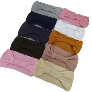 PAKET ISI 5 PCS Ciput Bando Pita Rajut Karet Belakang Inner Bandana DALAMAN KERUDUNG HIJAB INSTAN