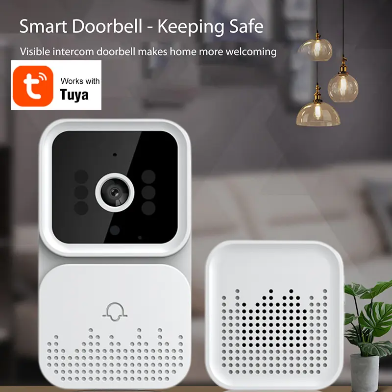 Chuông Cửa Video Không Dây, Tuya X6, Intercom Thị Giác Kỹ Thuật Số, WIFI 2.4G Và 5GHZ, Bảo Vệ Điện Tử Chống Thấm Nước, Độ Phân Giải 1080P, Camera An Ninh Gia Đình
