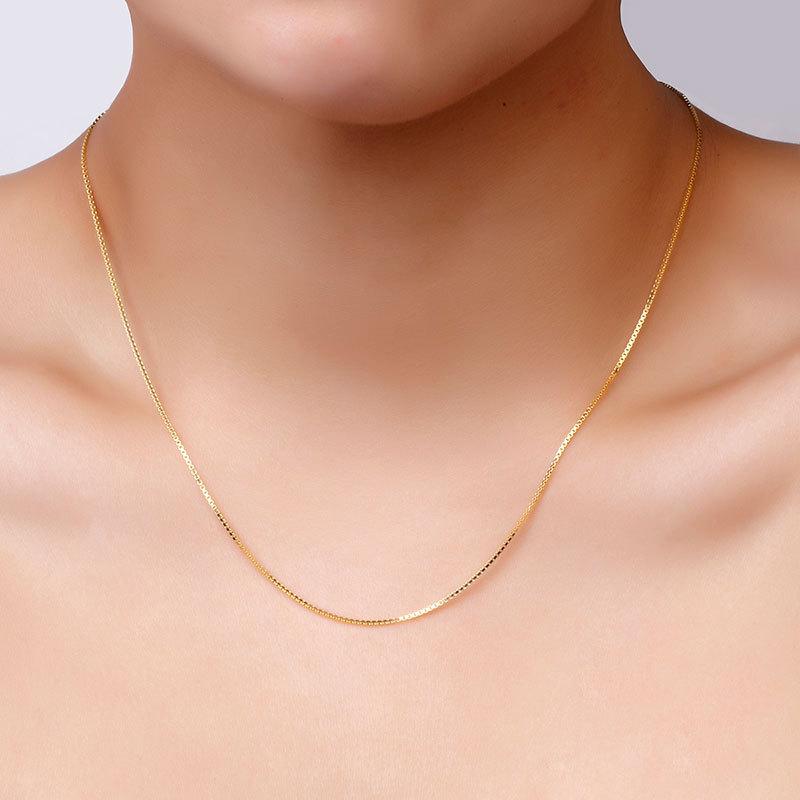 Vòng Cổ Trang Sức, Màu Vàng Kim, Dây Chuyền Xương Rắn Dây Chuyền Xương Rắn, Dành Cho Nữ, 18 Inch, Nữ Tính, Đồ Trang Sức Femme Women Chain Jewelry 4