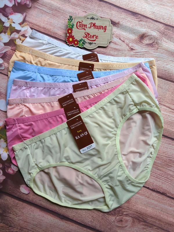 Combo 5 - 10 Quần Lót Nữ Thun Lạnh  (3257) Size (75-100 Kg) Siêu Co Giãn Thoáng Mát Siêu Mịn 1