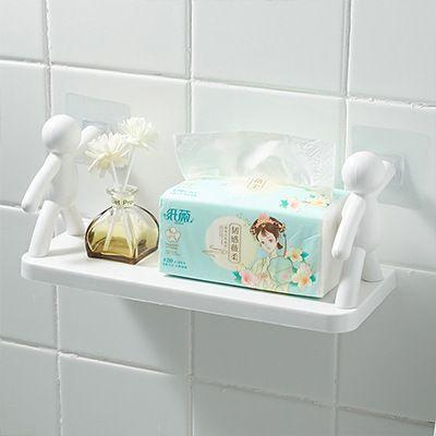 RAK TEMPEL DINDING DAPUR PERSEGI KAMAR MANDI RAK KAMAR MANDI SERBAGUNA TANPA PAKU POLA MANUSIA 2