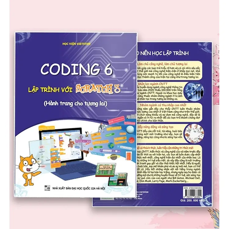 [Vietstem] Sách Coding 6 lập trình với Scratch 3 (Dành cho học sinh lớp 6) 2