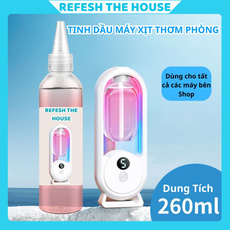 Tinh dầu máy xịt thơm phòng máy xông tinh dầu chai 260ml - dành cho các máy xông tinh dầu, tinh dầu thơm phòng.