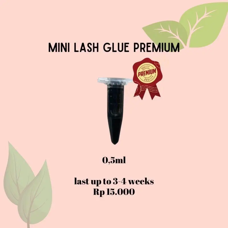 MINI LASH GLUE LEM EYELASH 0,5 ML TAHAN 1-2 MINGGU/ TAHAN 3-4 MINGGU TESTER Eye 2