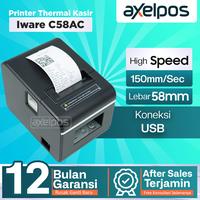 Gambar Printer Thermal Kasir 58mm Auto Cutter Usb Bluetooth Iware C58AC - USB dari Axelpos Kota Administrasi Jakarta Pusat 1 Tokopedia