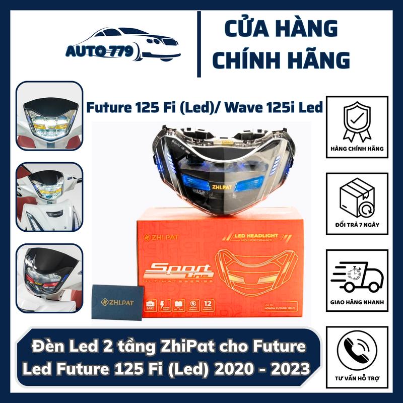 Pha Đèn Led 2 tầng ZhiPat Trang Trí Cho Future Led Future 125 Fi Led 2020 - 2023 Wave 125i Led Bảo Hành 12 Tháng Theo Hãng