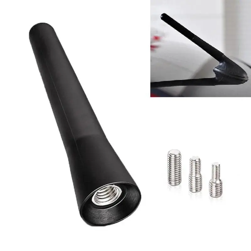 Strong Radio Roof Mount FM AM DAB Black 6.5cm Length Auto Universal with Screws Car Antenna Mini Short Vehicle Accessories