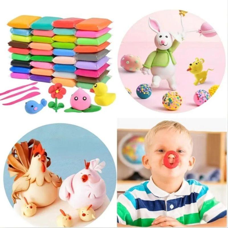 Clay Polymer Mainan Anak Isi 12pcs Edukasi Slime Clay Dough Colour Play JM Permainan 1