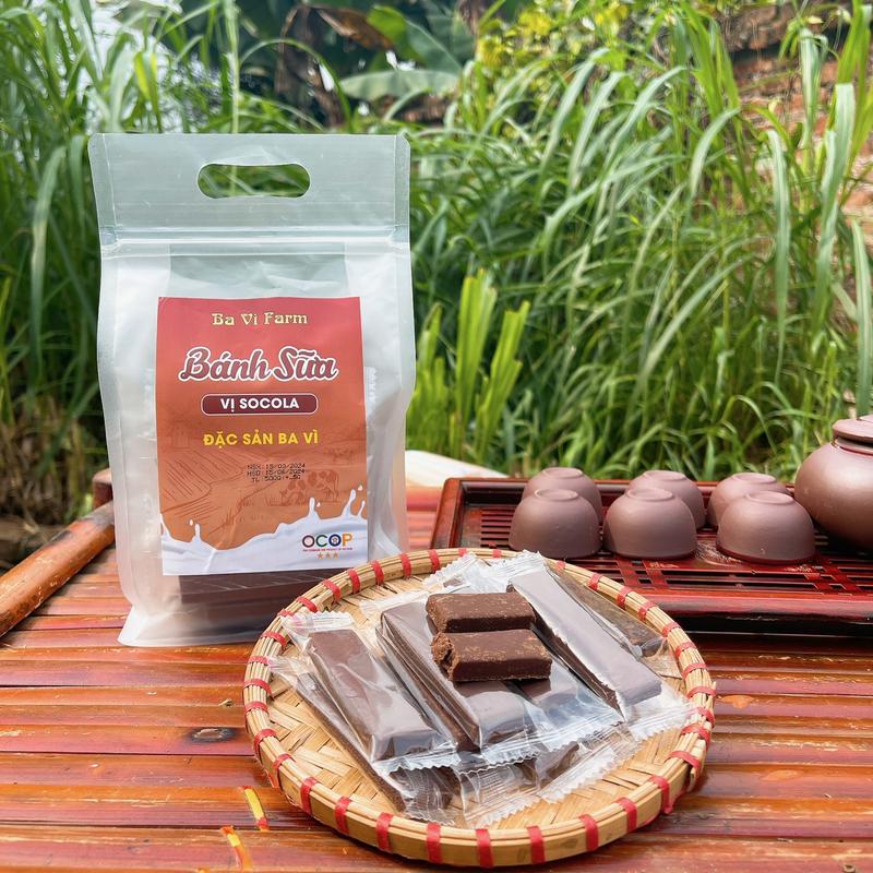 Đặc Sản Bánh Sữa Ba Vì Hương Vị SocoLa Snack Food Ăn Vặt Thức Ăn