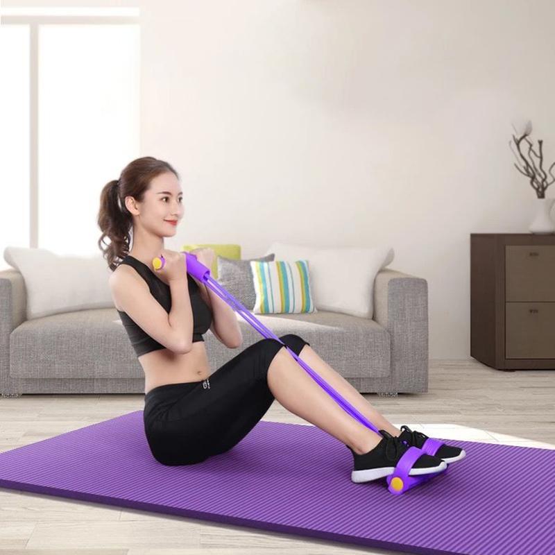 Product Introduction of Fitness Gum 4 And 6 Tube Latex Pedal Exerciser Sit-up Pull Rope Expander Elastic Bands Yoga Equipment Pilates Workout 17